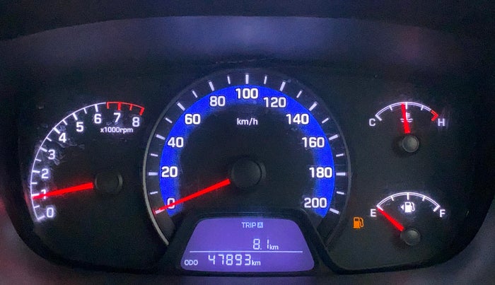 2014 Hyundai Xcent S 1.2, Petrol, Manual, 47,893 km, Odometer Image