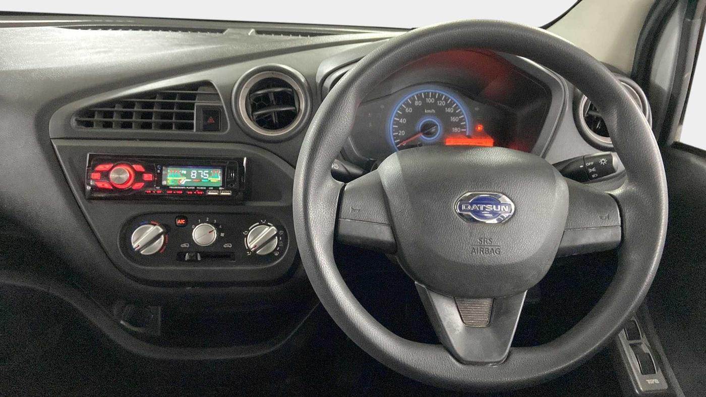 2019 Datsun Redi Go A, Petrol, Manual, 29,103 km, Steering Wheel Close Up