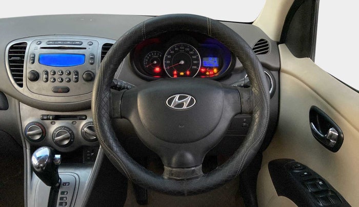 2012 Hyundai i10 SPORTZ 1.2 AT, Petrol, Automatic, 1,02,391 km, Steering Wheel Close Up