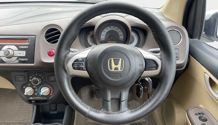 2012 Honda Brio V MT, Petrol, Manual, 67,799 km, Steering Wheel Close Up