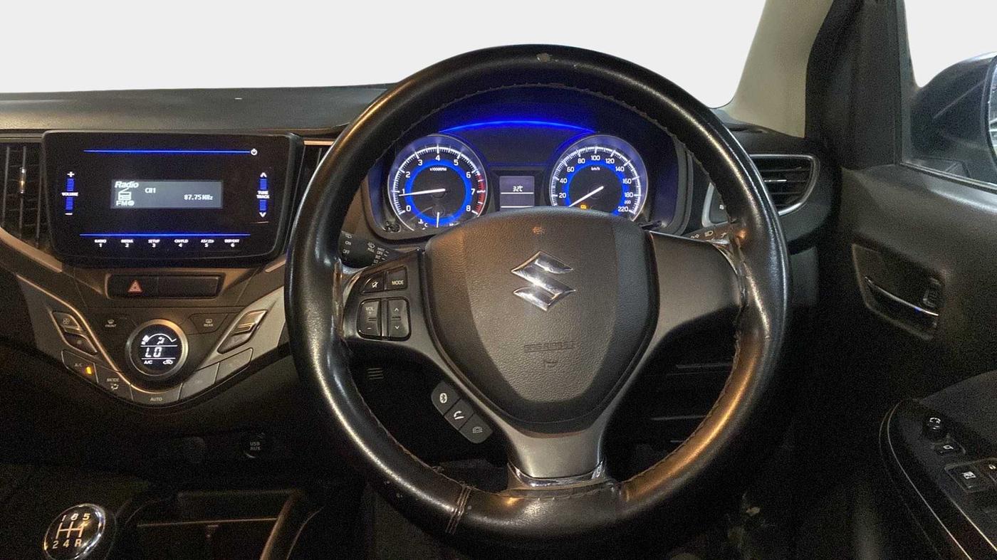 2021 Maruti Baleno DELTA PETROL 1.2, Petrol, Manual, 35,629 km, Steering Wheel Close Up