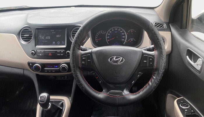 2018 Hyundai Grand i10 ASTA 1.2 KAPPA VTVT, Petrol, Manual, 1,00,977 km, Steering Wheel Close Up