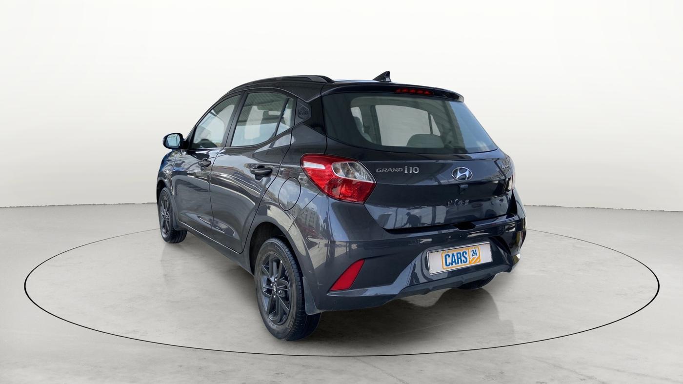 2019 Hyundai GRAND I10 NIOS SPORTZ AMT 1.2 KAPPA VTVT, Petrol, Automatic, 26,771 km, Left Back Diagonal