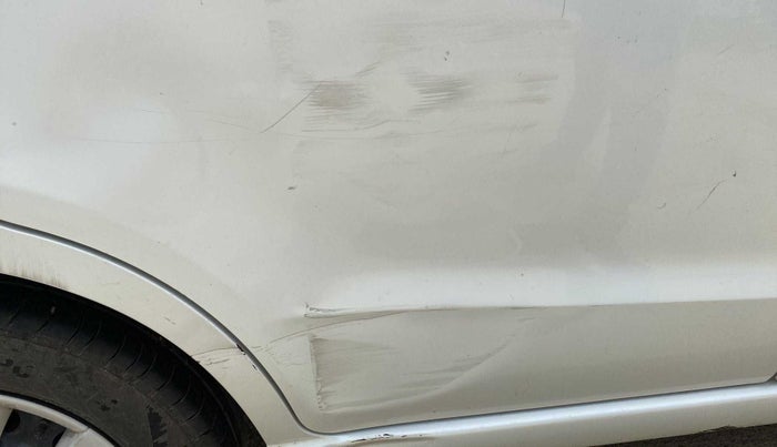 2013 Maruti A Star VXI (ABS) AT, Petrol, Automatic, 1,15,483 km, Right rear door - Circle - Paint ok & Dent >4 inch(on criase line)