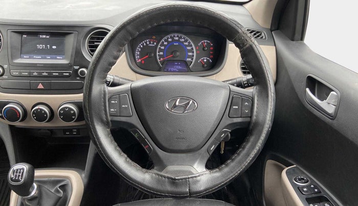 2017 Hyundai Grand i10 SPORTZ 1.2 KAPPA VTVT, Petrol, Manual, 27,022 km, Steering Wheel Close Up