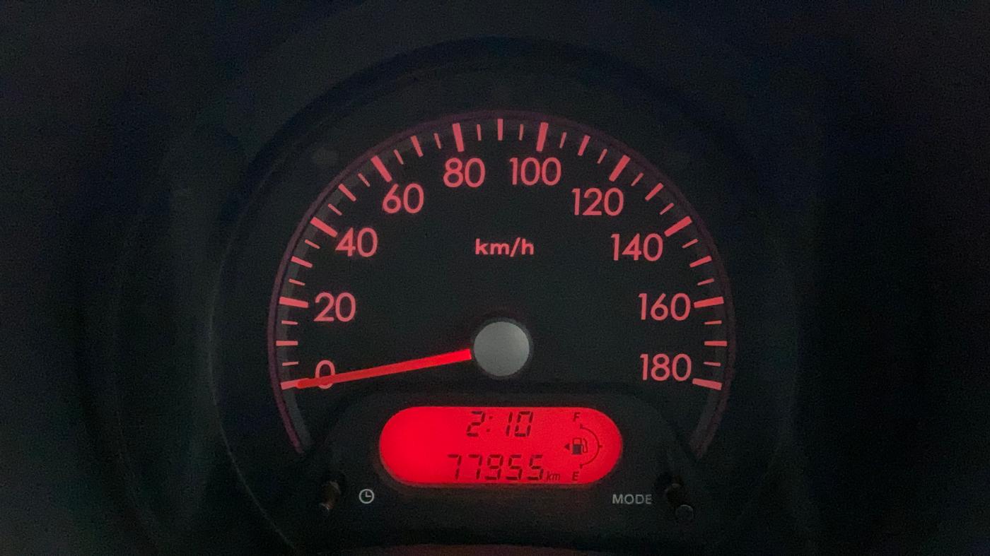 2010 Maruti A Star VXI, Petrol, Manual, 77,954 km, Odometer Image