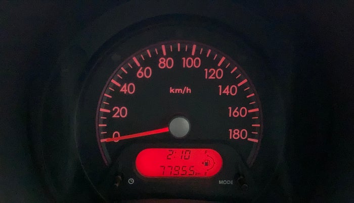 2010 Maruti A Star VXI, Petrol, Manual, 77,954 km, Odometer Image