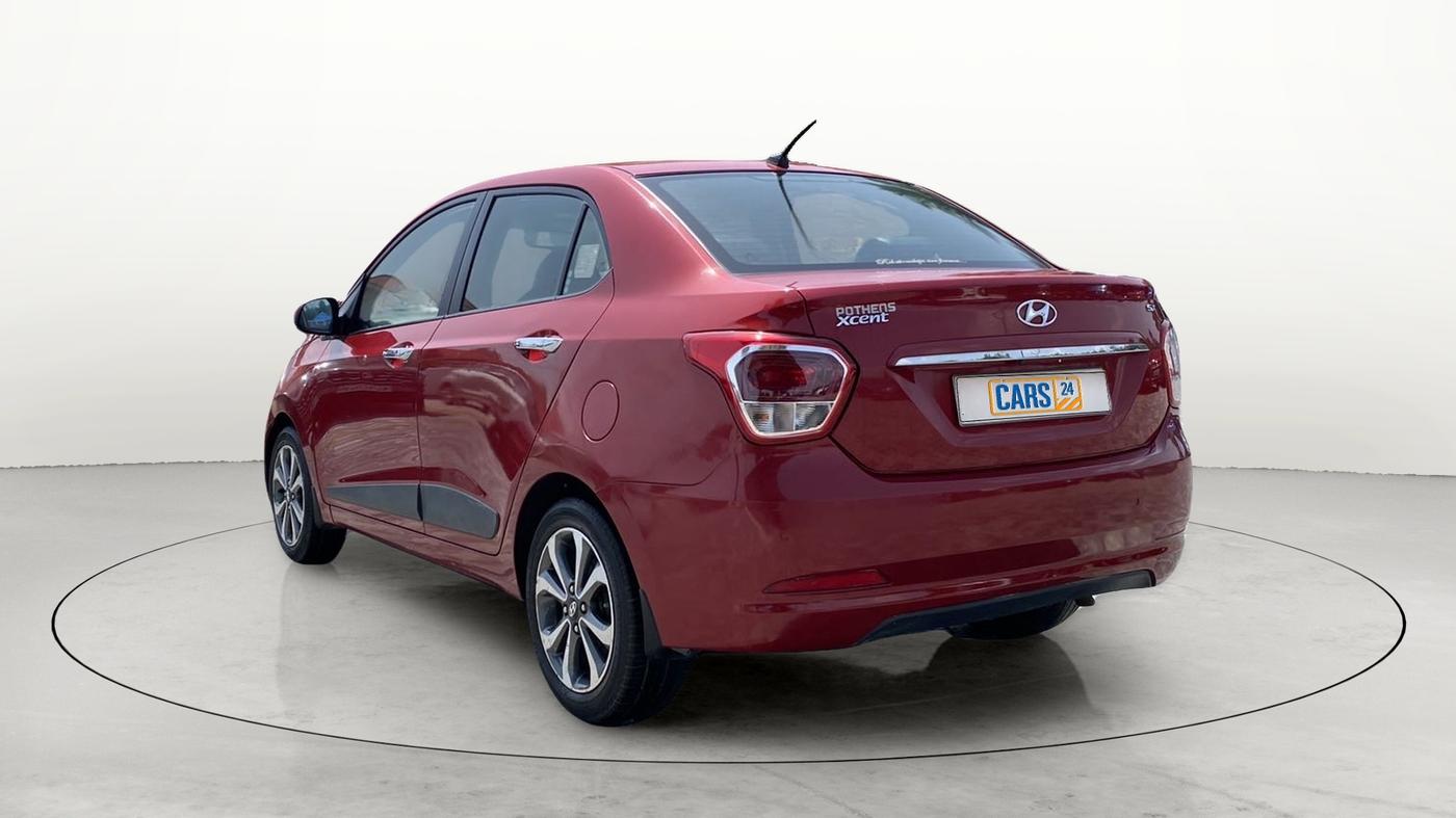 2014 Hyundai Xcent SX AT 1.2 (O), Petrol, Automatic, 50,826 km, Left Back Diagonal