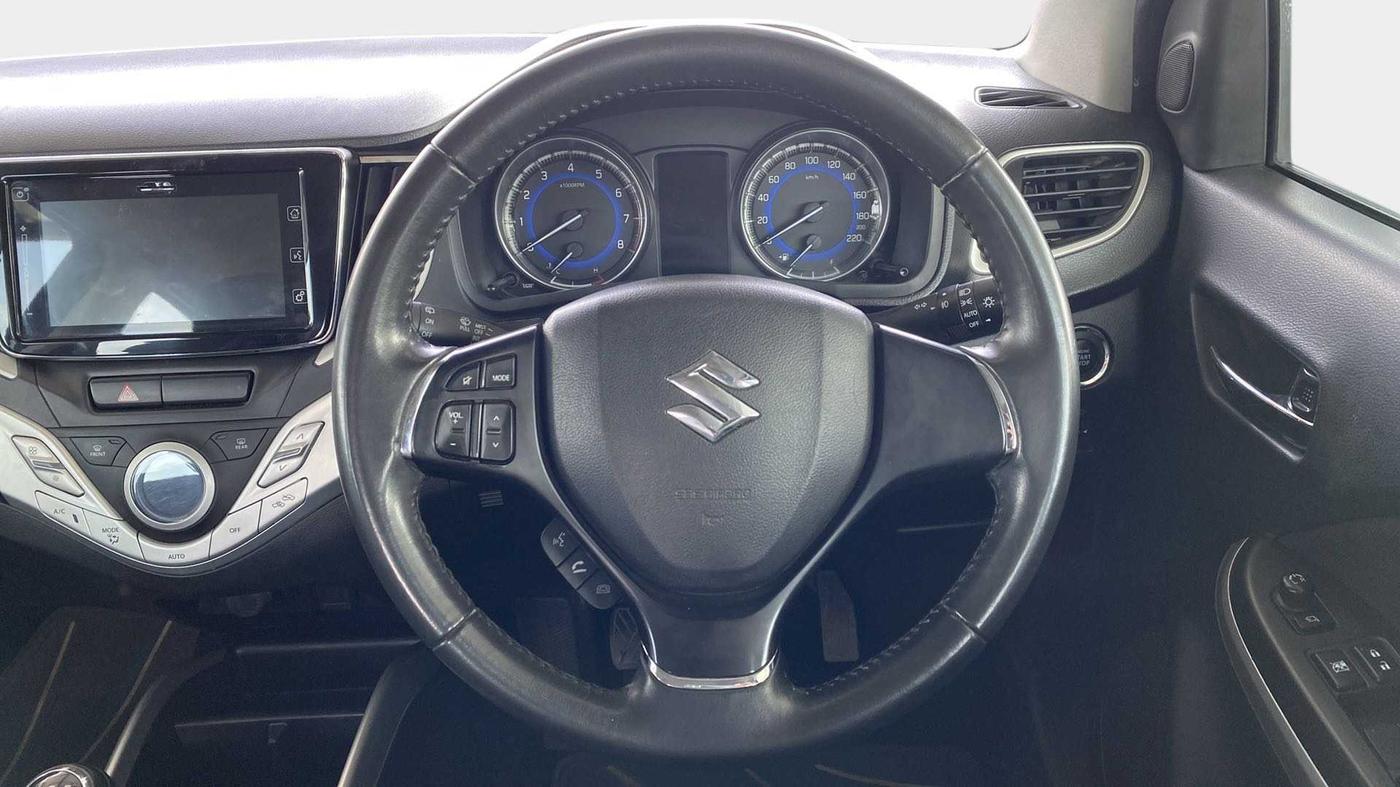 2018 Maruti Baleno ALPHA PETROL 1.2, Petrol, Manual, 47,978 km, Steering Wheel Close Up