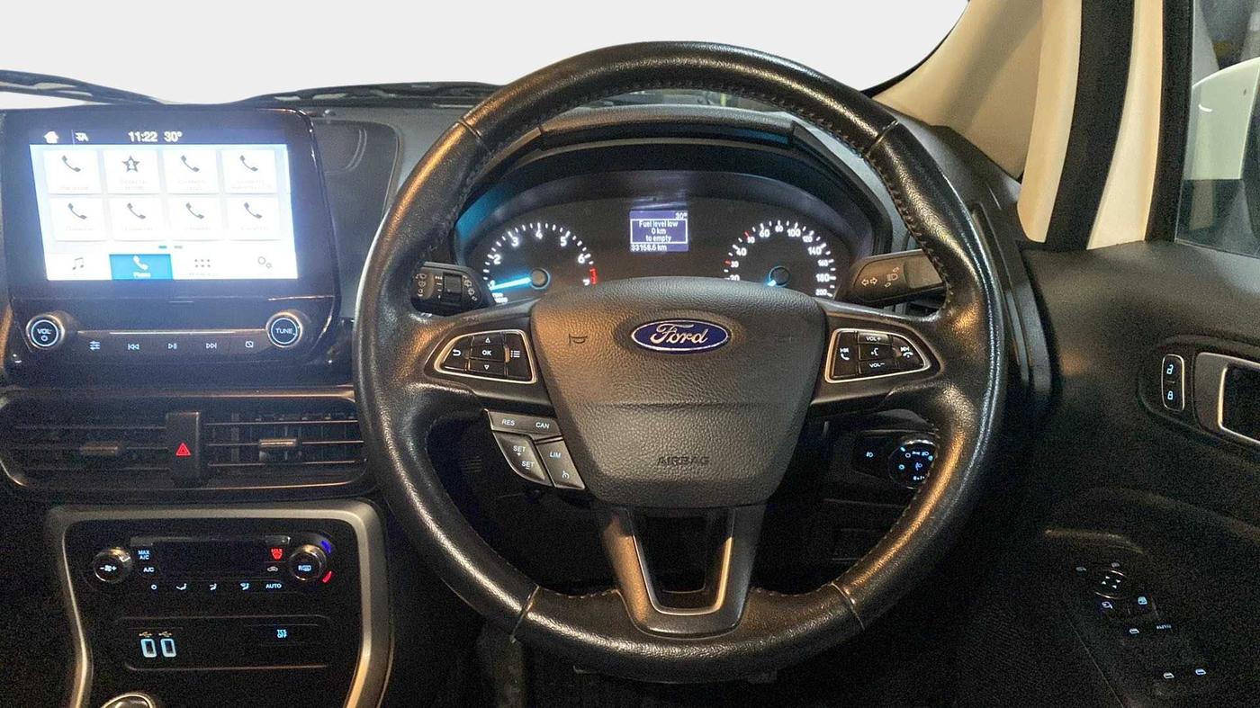 2018 Ford Ecosport TITANIUM + 1.5L PETROL, Petrol, Manual, 33,159 km, Steering Wheel Close Up
