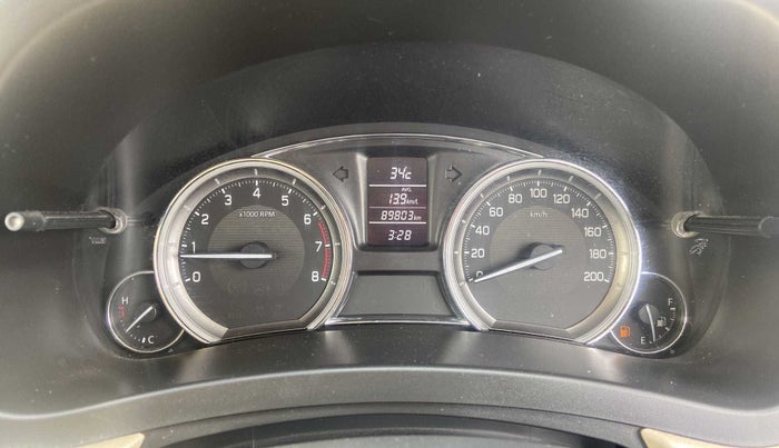 2016 Maruti Ciaz ZXI, Petrol, Manual, 89,801 km, Odometer Image