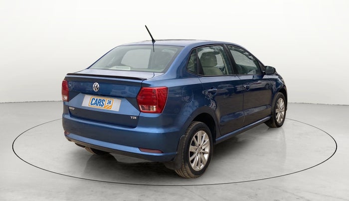 2017 Volkswagen Ameo HIGHLINE PLUS 1.5L AT 16 ALLOY, Diesel, Automatic, 81,375 km, Right Back Diagonal
