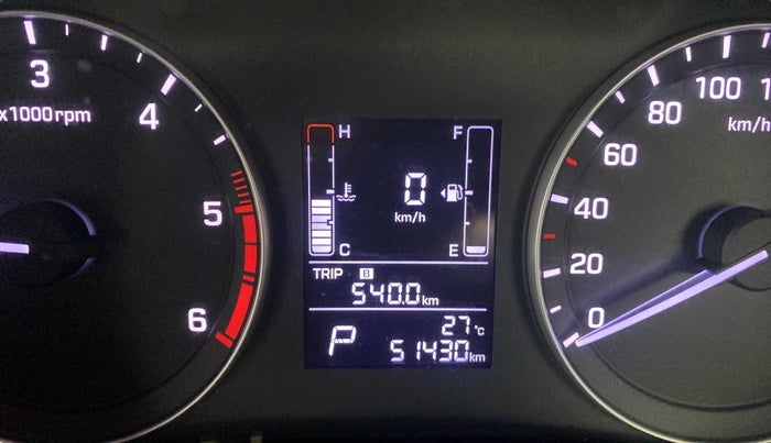 2017 Hyundai Creta SX PLUS AT 1.6 DIESEL, Diesel, Automatic, 51,893 km, Odometer Image