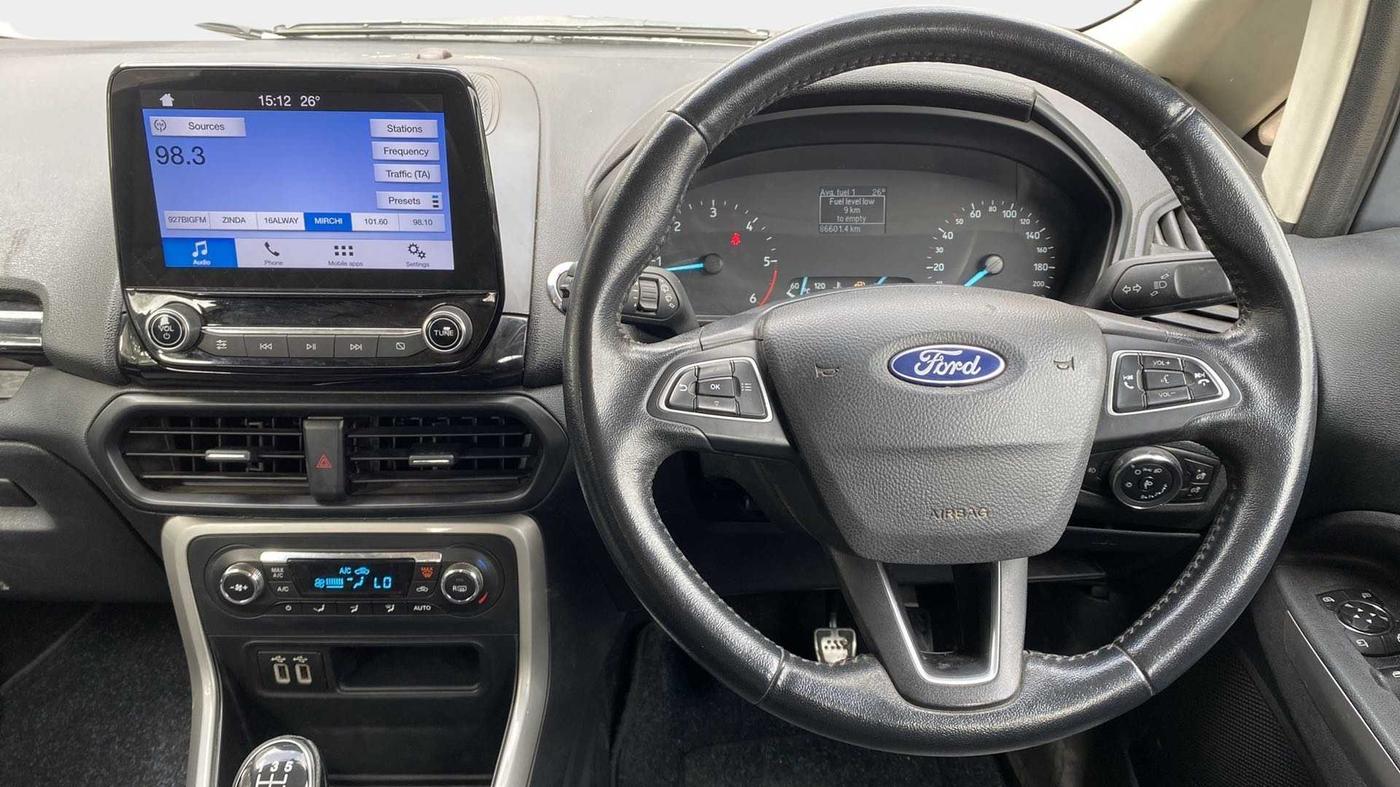2018 Ford Ecosport TITANIUM 1.5L DIESEL, Diesel, Manual, 86,596 km, Steering Wheel Close Up