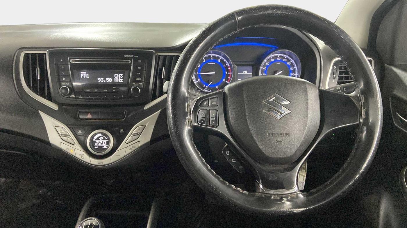 2017 Maruti Baleno DELTA PETROL 1.2, Petrol, Manual, 42,531 km, Steering Wheel Close Up