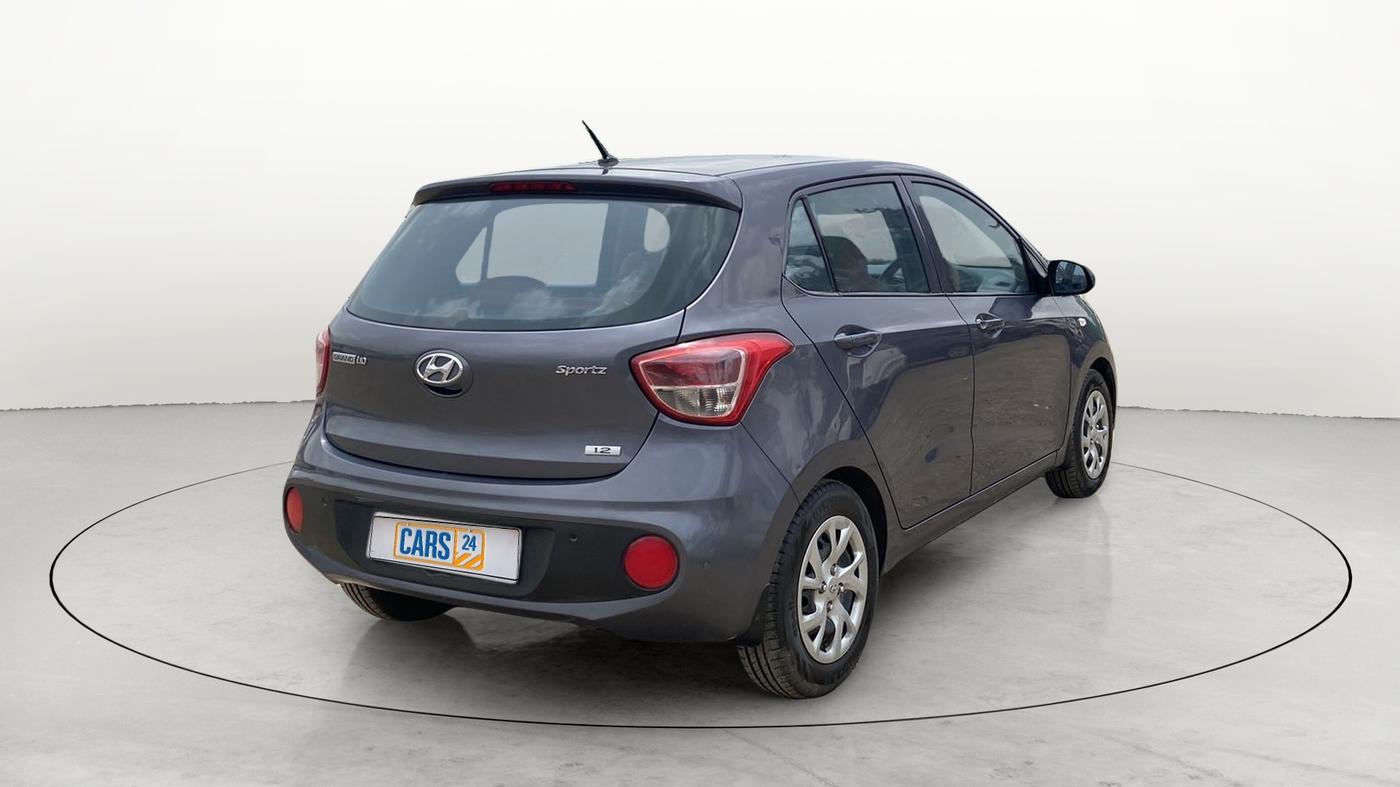 2017 Hyundai Grand i10 SPORTZ 1.2 KAPPA VTVT, CNG, Manual, 39,310 km, Right Back Diagonal
