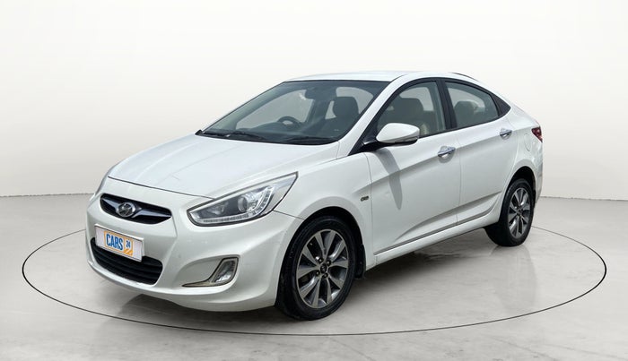 2014 Hyundai Verna FLUIDIC 1.6 CRDI SX OPT AT, Diesel, Automatic, 65,355 km, Left Front Diagonal