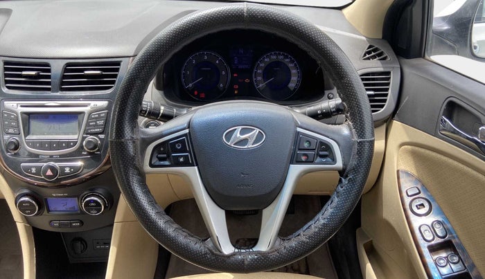 2014 Hyundai Verna FLUIDIC 1.6 CRDI SX OPT AT, Diesel, Automatic, 65,355 km, Steering Wheel Close Up