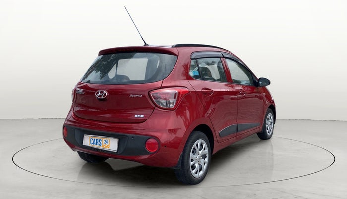 2017 Hyundai Grand i10 SPORTZ (O) 1.2 KAPPA VTVT, Petrol, Manual, 33,482 km, Right Back Diagonal