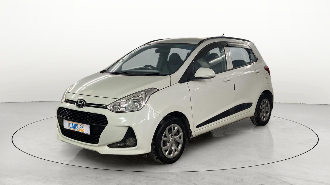 2019 Hyundai Grand i10 SPORTZ 1.2 KAPPA VTVT, Petrol, Manual, 28,538 km, Left Front Diagonal