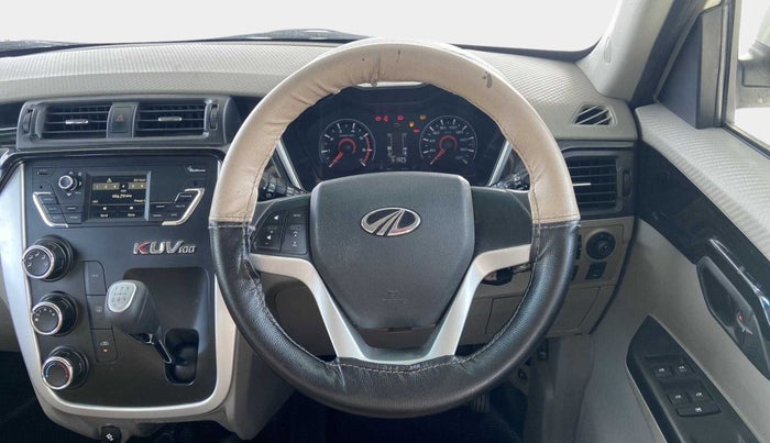 2016 Mahindra Kuv100 K8 6 STR, Petrol, Manual, 61,912 km, Steering Wheel Close Up
