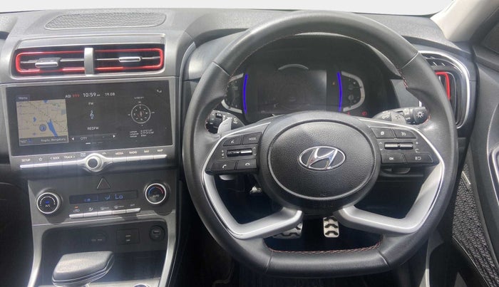 2020 Hyundai Creta SX (O) 1.4 TURBO DCT, Petrol, Automatic, 30,113 km, Steering Wheel Close Up