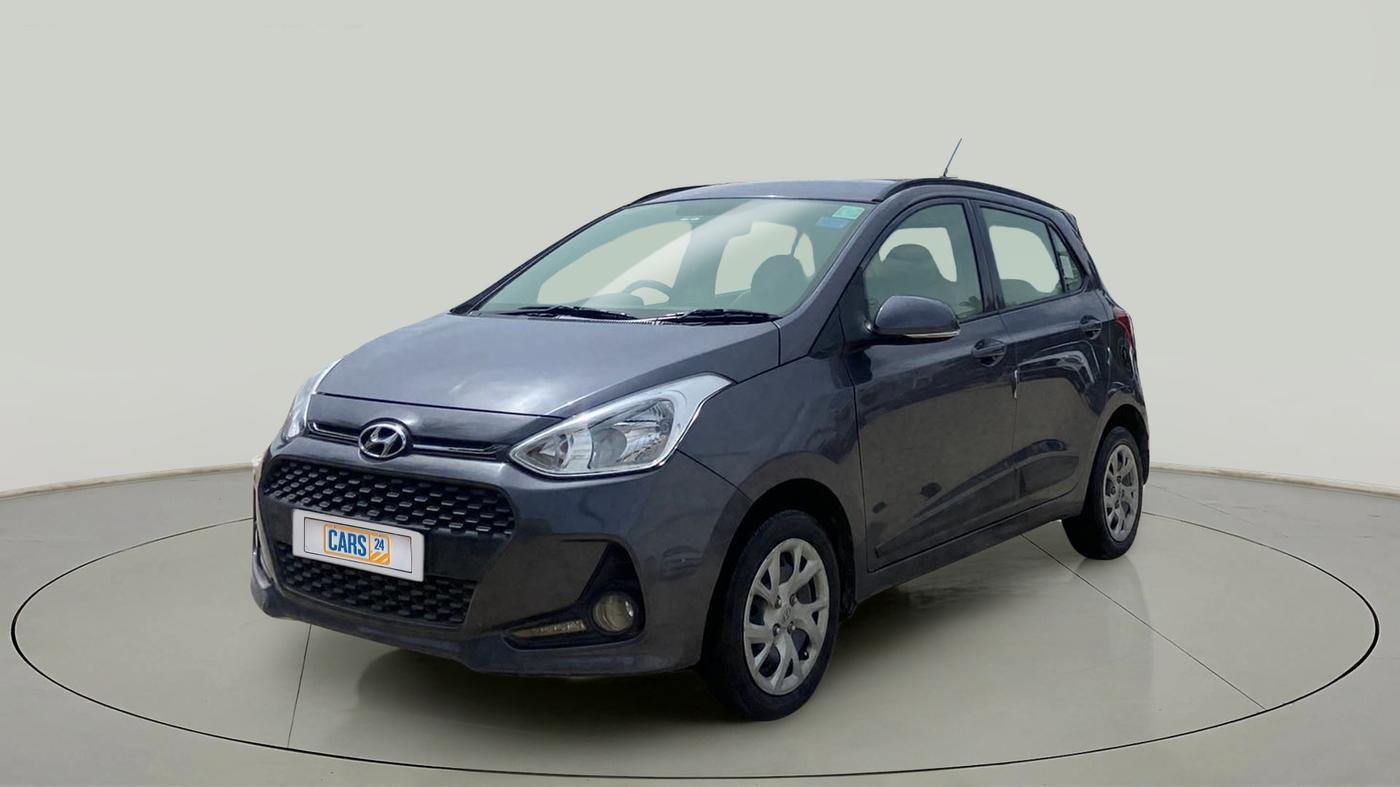 2019 Hyundai Grand i10 SPORTZ 1.2 KAPPA VTVT, Petrol, Manual, 42,976 km, Left Front Diagonal