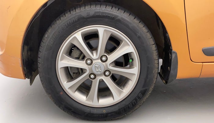 2016 Hyundai Grand i10 ASTA (O) 1.2 KAPPA VTVT, Petrol, Manual, 32,797 km, Left Front Wheel