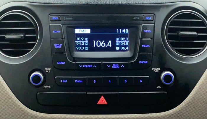 2016 Hyundai Grand i10 ASTA (O) 1.2 KAPPA VTVT, Petrol, Manual, 32,797 km, Infotainment System