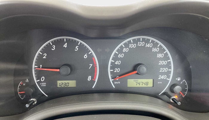 2010 Toyota Corolla Altis J PETROL, Petrol, Manual, 75,988 km, Odometer Image