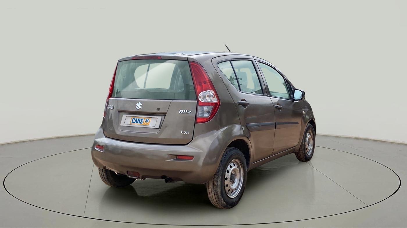 2011 Maruti Ritz LXI, Petrol, Manual, 96,609 km, Right Back Diagonal
