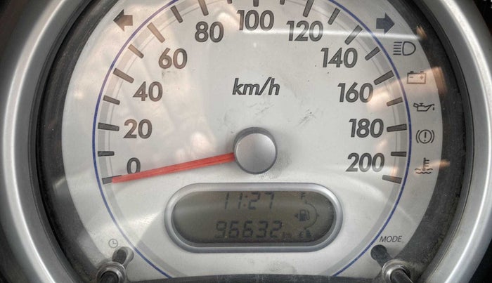 2011 Maruti Ritz LXI, Petrol, Manual, 96,609 km, Odometer Image