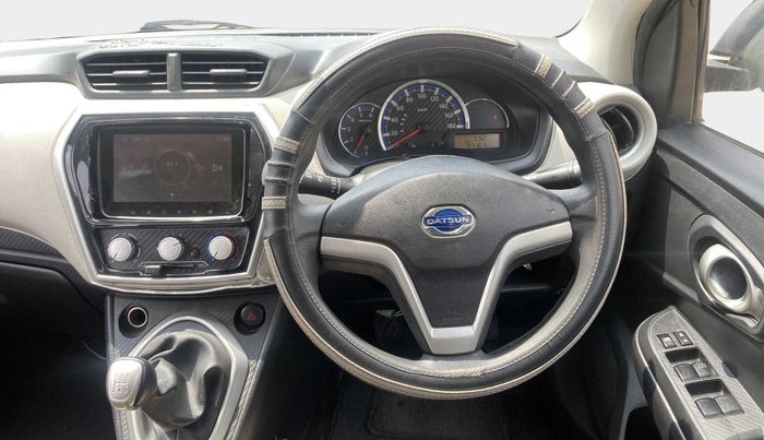 2018 Datsun Go Plus T, Petrol, Manual, 27,153 km, Steering Wheel Close Up