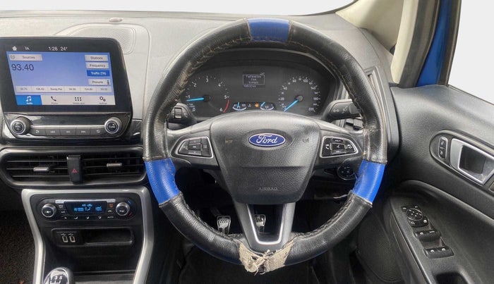 2018 Ford Ecosport TITANIUM 1.5L DIESEL, Diesel, Manual, 1,04,521 km, Steering Wheel Close Up