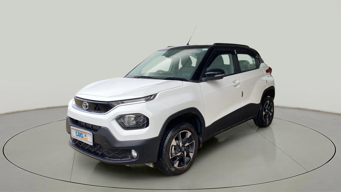 2022 Tata PUNCH CREATIVE AMT 1.2 RTN DUAL TONE, Petrol, Automatic, 6,622 km, Left Front Diagonal