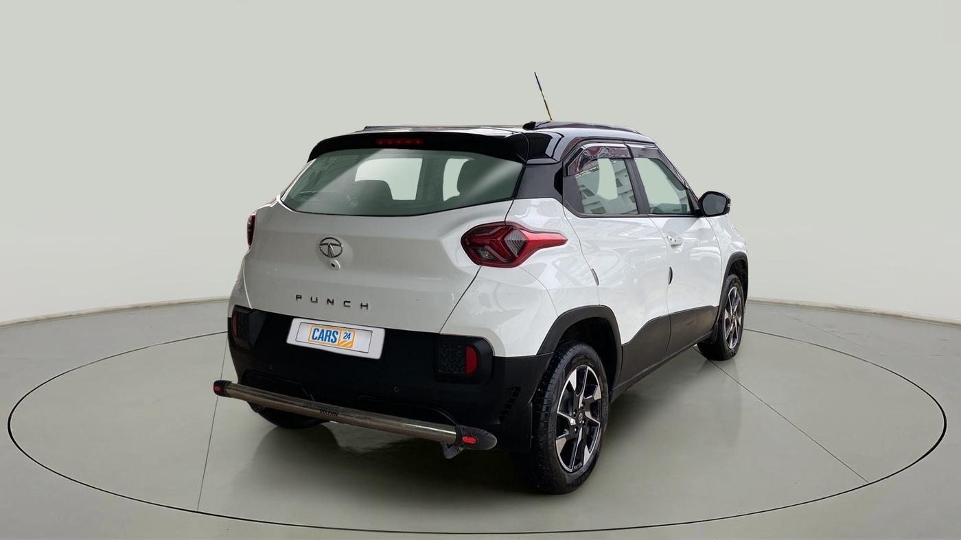 2022 Tata PUNCH CREATIVE AMT 1.2 RTN DUAL TONE, Petrol, Automatic, 6,622 km, Right Back Diagonal
