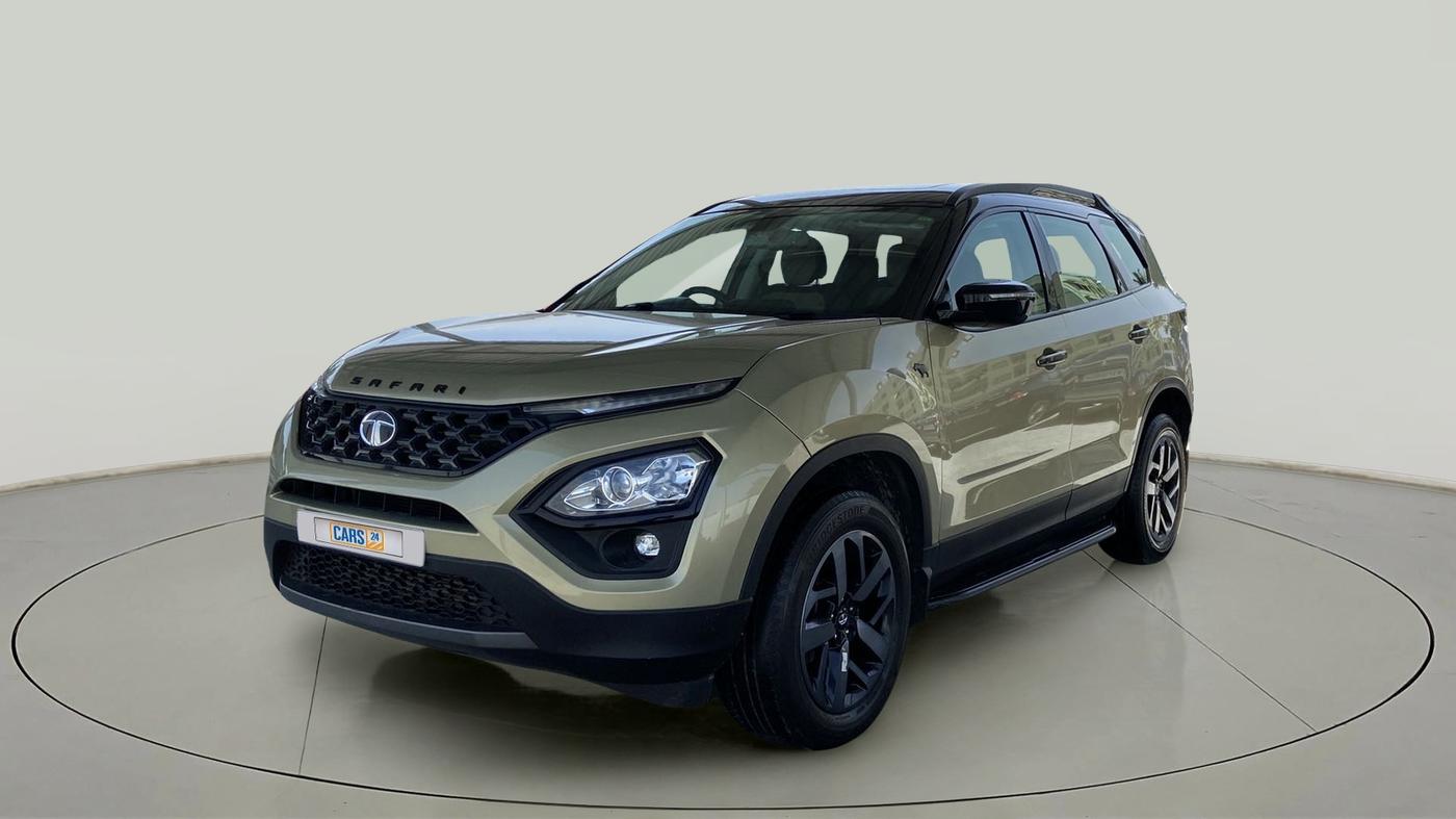 2022 Tata Safari XZA PLUS 6S KAZIRANGA, Diesel, Automatic, 53,966 km, Left Front Diagonal