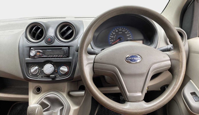 2014 Datsun Go T, Petrol, Manual, 82,410 km, Steering Wheel Close Up