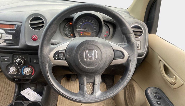 2015 Honda Brio S MT, Petrol, Manual, 29,014 km, Steering Wheel Close Up