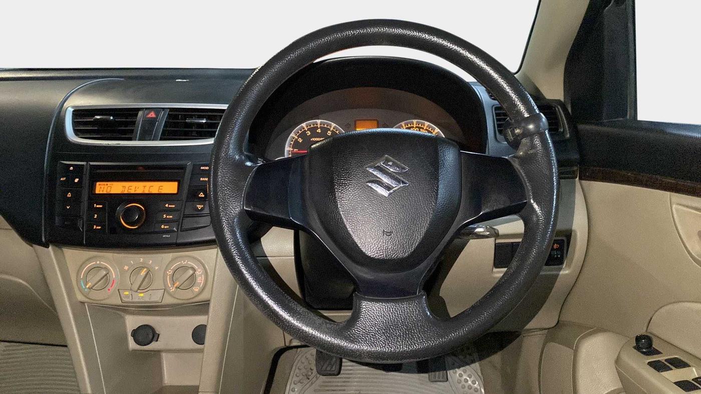 2012 Maruti Swift Dzire VXI, Petrol, Manual, 1,11,531 km, Steering Wheel Close Up