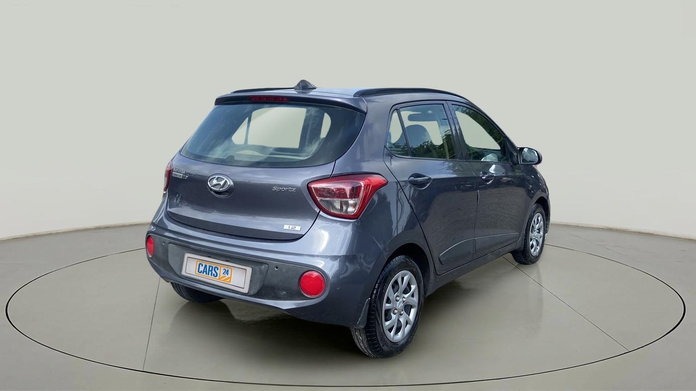 2017 Hyundai Grand i10 SPORTZ (O) 1.2 KAPPA VTVT, Petrol, Manual, 59,095 km, Right Back Diagonal
