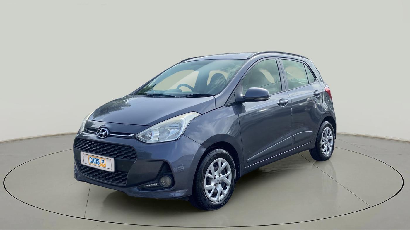 2017 Hyundai Grand i10 SPORTZ (O) 1.2 KAPPA VTVT, Petrol, Manual, 59,095 km, Left Front Diagonal