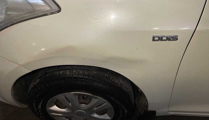 2014 Maruti Swift Dzire VDI, Diesel, Manual, 62,696 km, Left fender - Circle - Paint ok & Dent >4 inch(On criase Line)