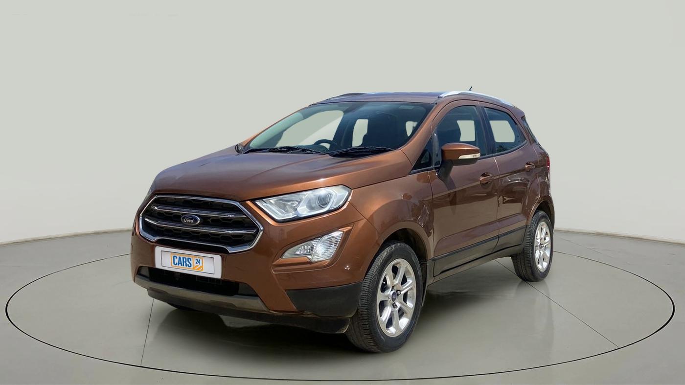 2018 Ford Ecosport TITANIUM + 1.5L PETROL AT, Petrol, Automatic, 65,828 km, Left Front Diagonal