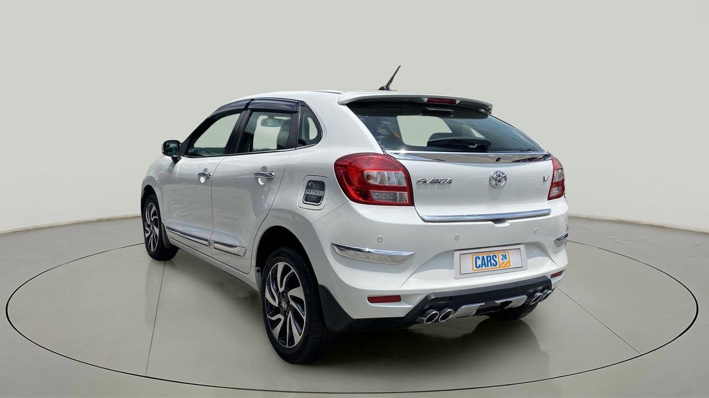 2019 Toyota Glanza V, Petrol, Manual, 16,386 km, Left Back Diagonal