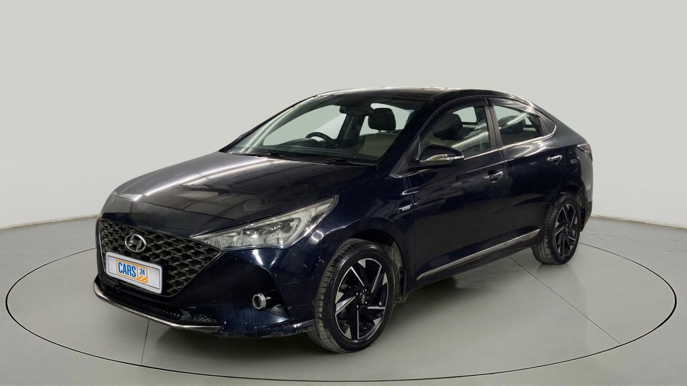 2020 Hyundai Verna SX (O) 1.5 VTVT IVT, Petrol, Automatic, 24,376 km, Left Front Diagonal
