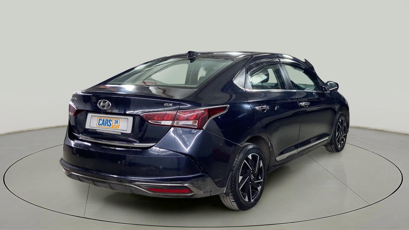 2020 Hyundai Verna SX (O) 1.5 VTVT IVT, Petrol, Automatic, 24,376 km, Right Back Diagonal