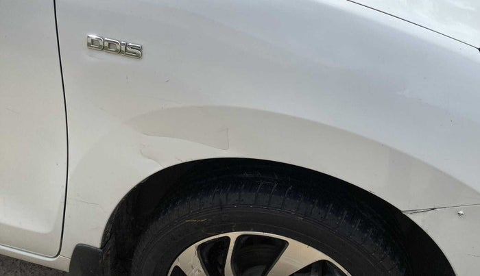 2019 Maruti Baleno ZETA DIESEL 1.3, Diesel, Manual, 49,616 km, Right fender - Circle - Paint ok & Dent >4 inch(On criase Line)