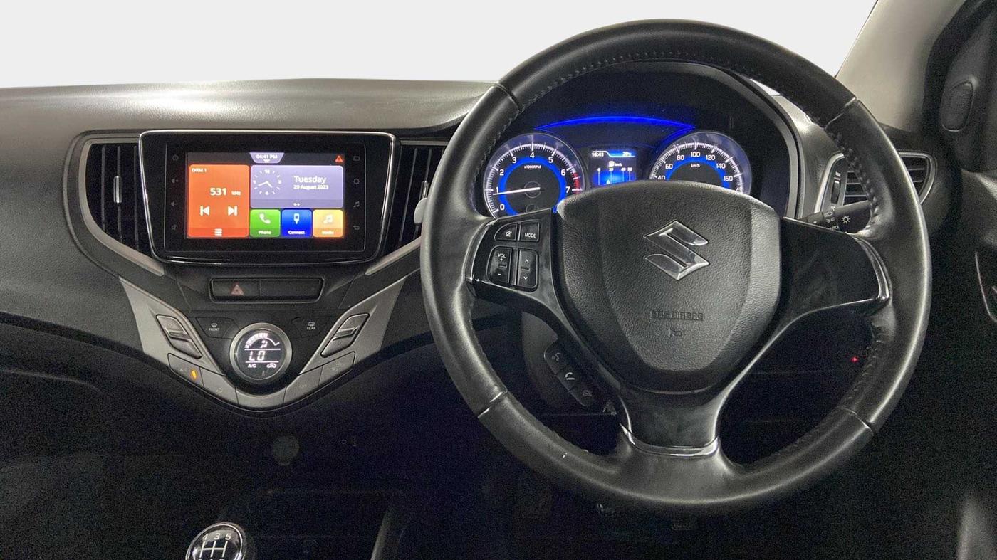2021 Maruti Baleno ALPHA PETROL 1.2, CNG, Manual, 50,253 km, Steering Wheel Close Up