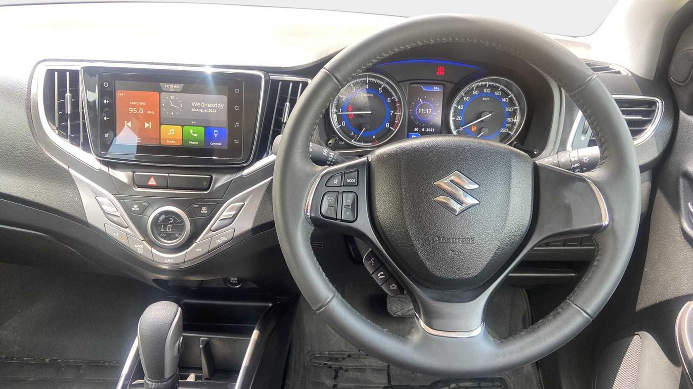 2021 Maruti Baleno ALPHA CVT PETROL 1.2, Petrol, Automatic, 9,625 km, Steering Wheel Close Up